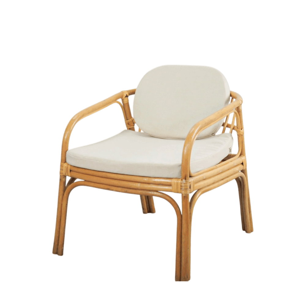 เก้าอี้หวายแท้ PISAMAI รุ่น MORE EASY CHAIR เก้าอี้นั่งเล่น ทรงมินิมอล ขนาด 60*64*64 ซม._0